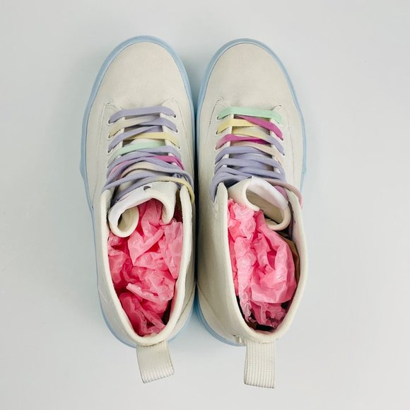 NEW Vans Sentry Wc Pastel Pop High Top Suede Sneakers Size 13/11.5 - Picture 4 of 13